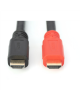 Digitus High Speed HDMI Cable with Signal Amplifier DB-330118-100-S Black/Red, HDMI to HDMI, 10 m