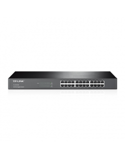 TP-LINK 24-Port Gigabit Rackmount Switch TL-SG1024 10/100/1000 Mbps (RJ-45), Unmanaged, Rack mountable, Ethernet LAN (RJ-45) por