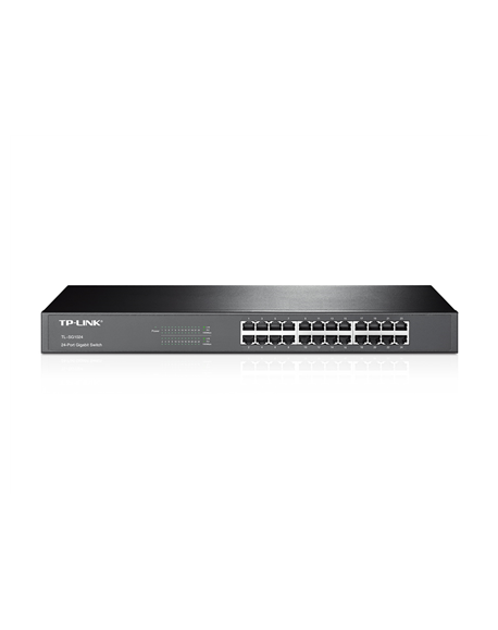 TP-LINK 24-Port Gigabit Rackmount Switch TL-SG1024 10/100/1000 Mbps (RJ-45), Unmanaged, Rack mountable, Ethernet LAN (RJ-45) por