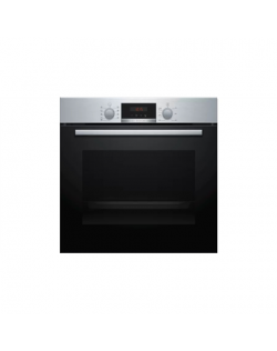 Bosch Oven Serie 2 HBA173BR1S 71 L, Electric, Self-cleaning technology (pyrolysis), Red LED display with knob control, Height 59