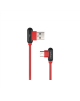 Natec Prati, Angled USB Type C to Type A Cable 1m, Red