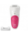 Braun Epilator Silk-épil 5 SE5500 Operating time (max) 30 min, Number of power levels 1, Wet & Dry, White/Pink