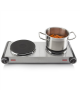 Tristar Free standing table hob KP-6248 Number of burners/cooking zones 2, Stainless Steel/Black, Electric