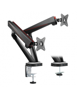 Logilink Gaming Dual Monitor Mount BP0092 17-32 ", Maximum weight (capacity) 8 kg, Black/Red