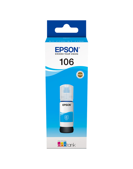 Epson Ecotank 106 Ink Bottle, Cyan
