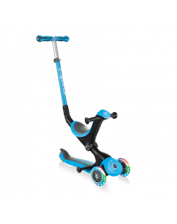 Globber Scooter Go Up Deluxe Lights Scooter, Blue