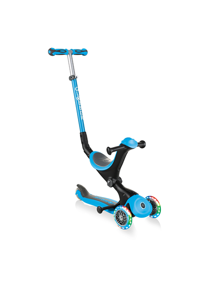 Globber Scooter Go Up Deluxe Lights Scooter, Blue