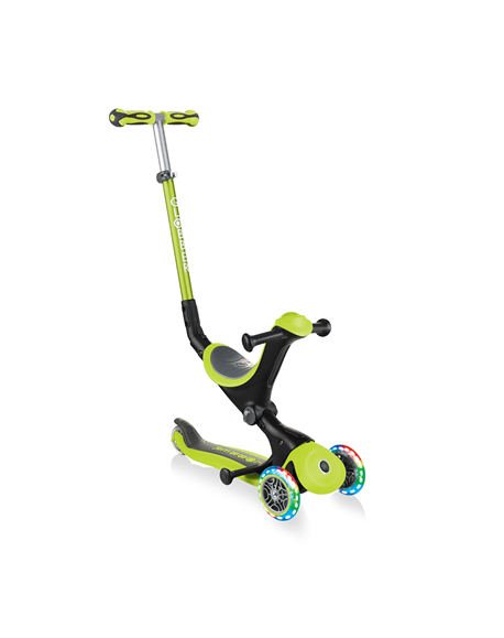 Globber Scooter Go Up Deluxe Lights Scooter, Green