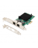 Digitus Gigabit Ethernet PCI Express Card, 2-port 32-bit, low profile bracket, Intel chipset DN-10132