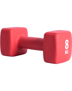 Pure2Improve P2I201450 Dumbbells, 1 pcs, 8 kg, Red, Neoprene