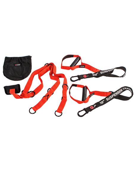 Pure2Improve Suspension Trainer Pro Black/Red, 70% Pp, 15% Plastic, 10% Metal, 5% Nylon