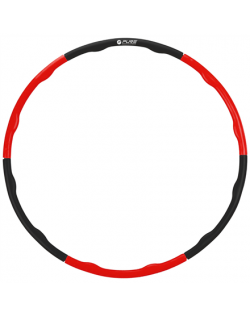 Pure2Improve Hula Hoop Black/Red, Foam, PP (Polypropylene)