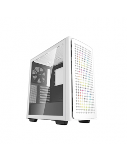 Deepcool MID TOWER CASE CK560 Side window, White, Mid-Tower, Power supply included No