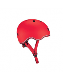 Globber Helmet Go Up Lights Red