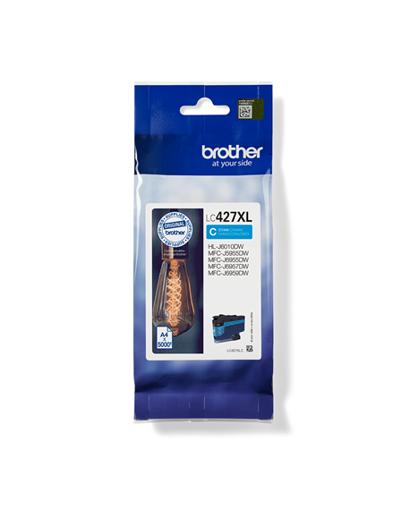 Brother LC427XLC Ink Cartridge, Cyan