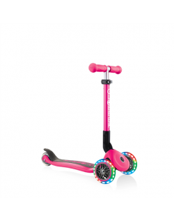 Globber Junior Foldable Light Scooter, Fuchsia