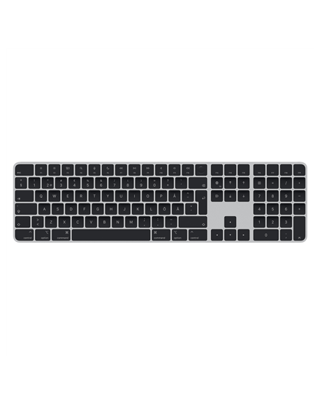 Apple Magic Keyboard with Touch ID MMMR3S/A Standard, Wireless, Swedish, Numeric keypad, Black, Bluetooth