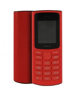 Nokia 105 DS TA-1378 Red, 1.8 ", TFT LCD, 120 x 160 pixels, 48 MB, 128 MB, Dual SIM, Nano Sim, 3G, USB version microUSB, 1020 mA