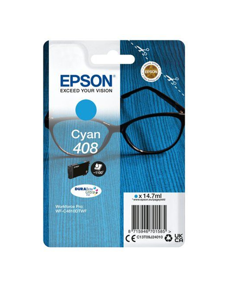 Epson DURABrite Ultra 408L Ink cartrige, Cyan