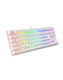 Genesis THOR 303 TKL Gaming keyboard, RGB LED light, US, White, Wired, Brown Switch