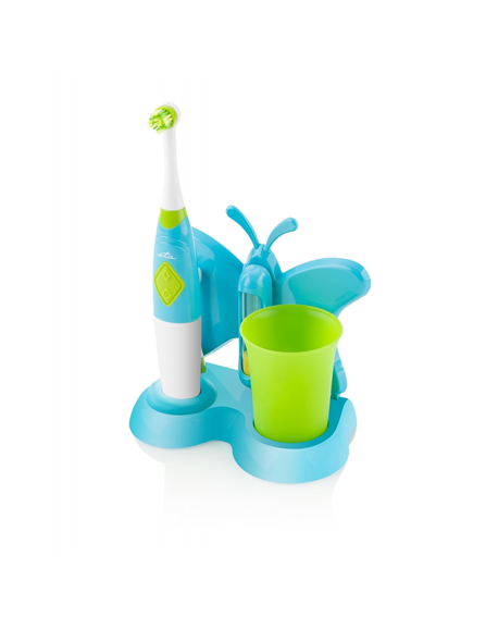 ETA Toothbrush with water cup and holder Sonetic ETA129490080 Battery operated, For kids, Number of brush heads included 2, Blue