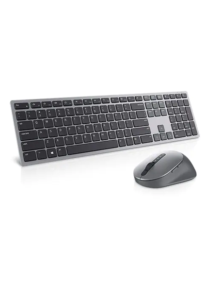 Dell Premier Multi-Device Keyboard and Mouse KM7321W Keyboard and Mouse Set, Wireless, Batteries included, US/LT, Titan grey