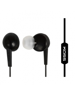 Koss Headphones KEB6iK In-ear, 3.5mm (1/8 inch), Microphone, Black,