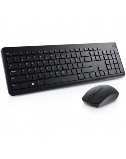 Dell Keyboard and Mouse KM3322W Keyboard and Mouse Set, Wireless, Batteries included, US, Black