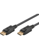 Goobay DisplayPort connector cable 2.0 58534 Black, DP to DP, 2 m