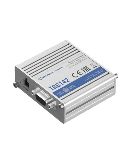 Teltonika TRB142003000 Gateway, 2G/3G/4G LTE (Cat 1), Equipped with RS232 for serial communication Teltonika
