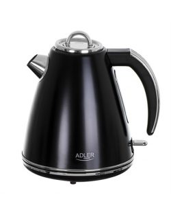 Adler Kettle AD 1343b Electric, 2200 W, 1.5 L, Stainless steel, 360° rotational base, Black