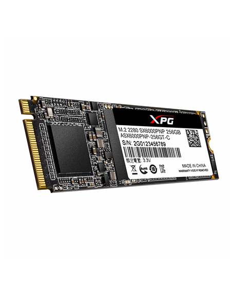 ADATA XPG SX6000 Pro PCIe Gen3x4 256 GB, SSD interface M.2 NVME, Write speed 1200 MB/s, Read speed 2100 MB/s