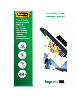 Fellowes Laminating Pouch 100 µ, 303x426 mm - A3, 100 pcs