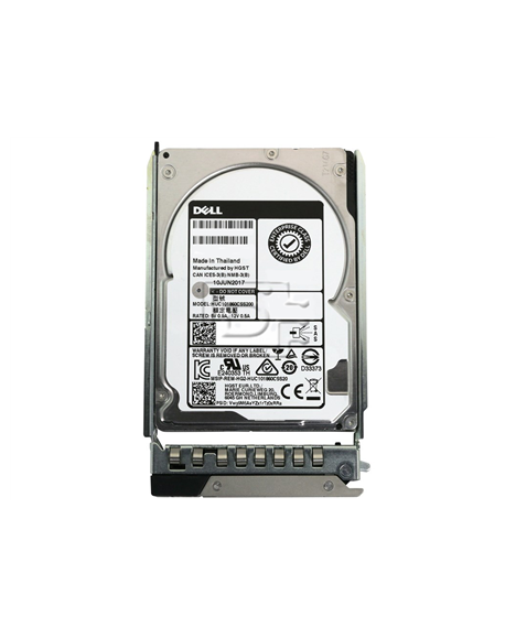 Dell Server HDD 2.5" 1.2TB Hot-swap, SAS, 12 Gbit/s, 512n, (PowerEdge 14G: R240,R340,R440,R640,R740,R740XD)