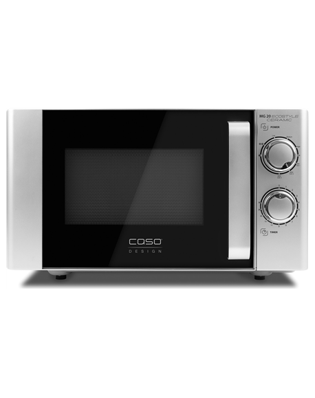 Caso Ecostyle Ceramic 03316 Free standing, Grill, Intuitive control using rotary knobs, 700 W, Black/Silver, Defrost function