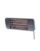 SUNRED Heater LUG-2000W, Lugo Quartz Wall Infrared, 2000 W, Grey