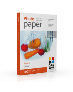 ColorWay Photo Paper PM220100A4 Matte, White, A4, 220 g/m²