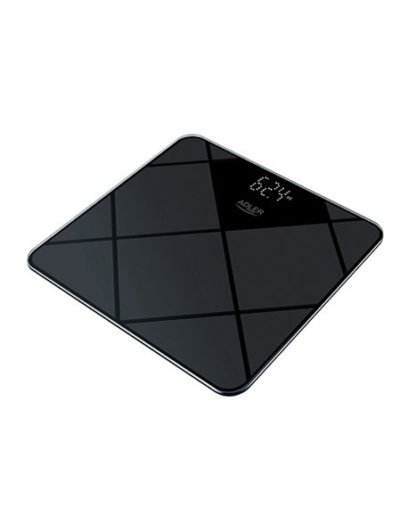 Adler Bathroom Scale AD 8169 Maximum weight (capacity) 180 kg, Accuracy 100 g, Graphite/Black