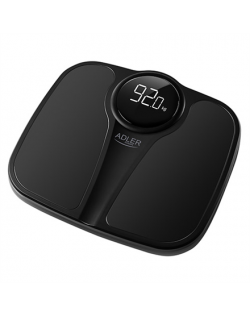 Adler Bathroom Scale AD 8172b Maximum weight (capacity) 180 kg, Accuracy 100 g, Body Mass Index (BMI) measuring, Black
