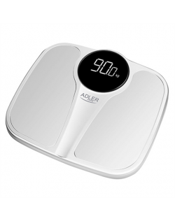 Adler Bathroom Scale AD 8172w Maximum weight (capacity) 180 kg, Accuracy 100 g, Body Mass Index (BMI) measuring, White