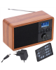 Adler Radio DAB+ Bluetooth AD 1184 Display LCD, Black/Brown, Alarm function