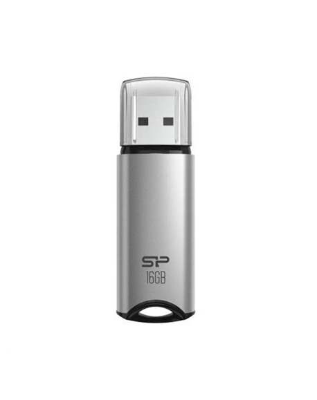 Silicon Power USB Flash Drive Marvel Series M02 16 GB, Type-A USB 3.2 Gen 1, Silver