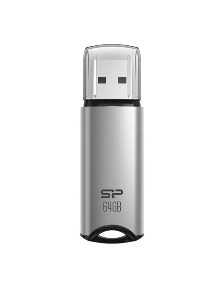 Silicon Power USB Flash Drive Marvel Series M02 64 GB, Type-A USB 3.2 Gen 1, Silver