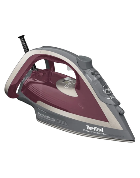 TEFAL FV6870E0 Steam Iron, 2800 W, Water tank capacity 270 ml, Continuous steam 40 g/min, Red/Grey