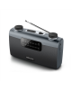 Muse Portable radio M-058R Black, AUX in