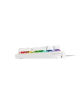 Genesis THOR 303 Gaming keyboard, RGB LED light, US, White, Wired, Brown Switch