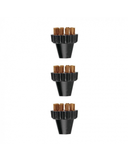 Polti 3 Small Brass Bristles Brushes Kit PAEU0297 Vaporetto Lecoaspira Unico Suitable for Polti Vaporetto models: Pro, Classic, 