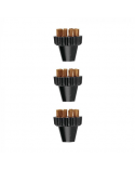 Polti 3 Small Brass Bristles Brushes Kit PAEU0297 Vaporetto Lecoaspira Unico Suitable for Polti Vaporetto models: Pro, Classic, Forever Exclusive, Evolution, Edition and Vaporetto 2085 series.