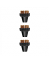 Polti 3 Small Brass Bristles Brushes Kit PAEU0297 Vaporetto Lecoaspira Unico Suitable for Polti Vaporetto models: Pro, Classic, Forever Exclusive, Evolution, Edition and Vaporetto 2085 series.