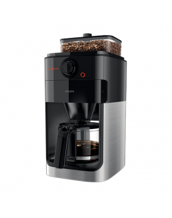 Philips Coffee maker Grind & Brew HD7767/00 Drip, 1000 W, Black/Metal